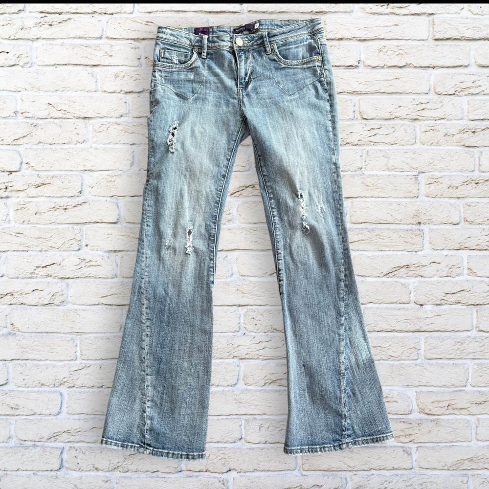 Vigoss The Atlanta Flare Distressed Jeans - Size 7
